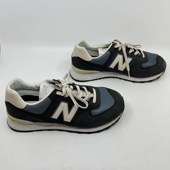 NEW BALANCE Men's 574 SYO Sea Salt Outer Space Nubuck - Picture 2 of 13